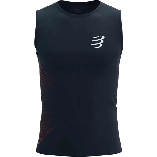 Compressport PERFORMANCE TANK Pánské běžecké tílko, černá, velikost