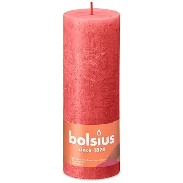 BOLSIUS rustikální sloupová květinově růžová 190 × 68 mm (8717847148162)