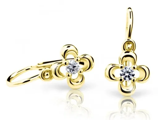Cutie Jewellery Zlaté dětské náušnice C2013-10-X-1 oranžová