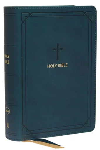 NKJV, End-of-Verse Reference Bible, Compact, Leathersoft, Teal, Red Letter, Comfort Print - Thomas Nelson
