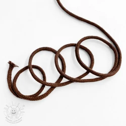 Bavlněná šňůra 3 mm choco