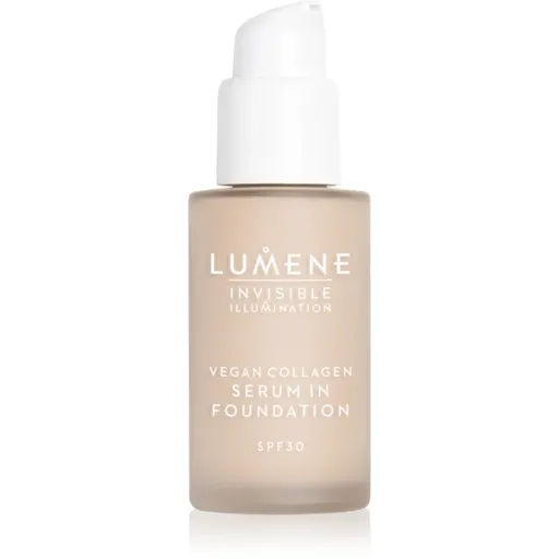 Lumene Invisible Illumination Vegan Collagen Serum in Foundation lehký make-up s vyživujícím účinkem SPF 30 0.5 30 ml