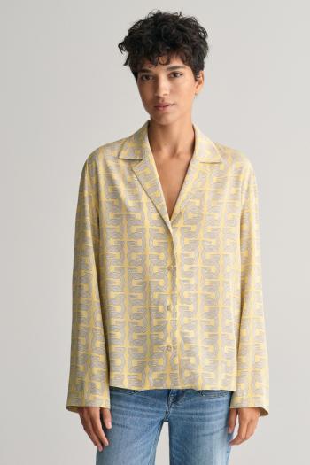 KOŠILE GANT REL CAMP COLLAR G PATTERN SHIRT DUSTY YELLOW