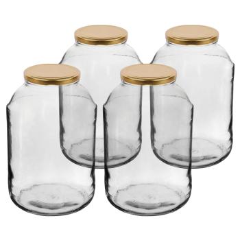 Set de borcane cu capac Browin Twist, 4 l, 4 buc.