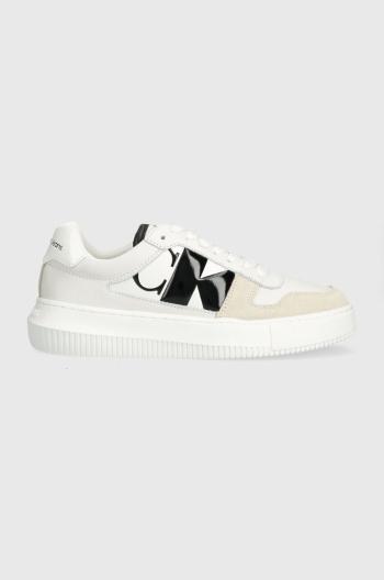 Sneakers boty Calvin Klein Jeans CHUNKY CUPSOLE LOW MIX NBS DC béžová barva, YW0YW01415