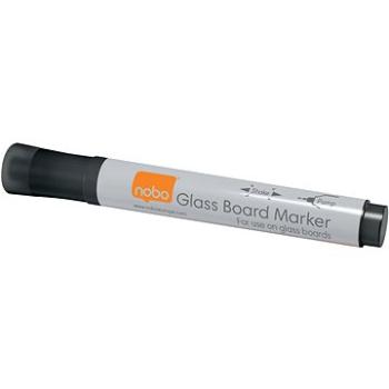 NOBO Glass Whiteboard Markers, černý - balení 4 ks (1905322)