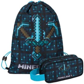 BAAGL 2 SET MINECRAFT AXE AND SWORD Chlapecký školní set, tmavě modrá, velikost