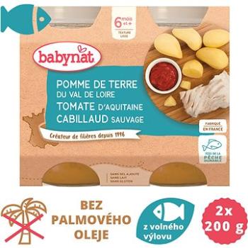 BABYNAT Brambory s rajčaty a treskou 2× 200 g (3288131510071)