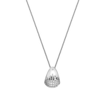 Hot Diamonds Luxusní stříbrný náhrdelník s diamantem a topazy Spritz DP1082