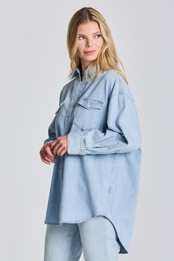 KOŠILE GANT D1. OS DENIM SHIRT LIGHT INDIGO