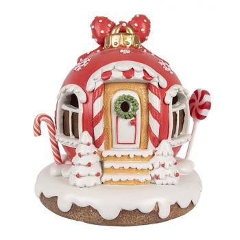 Perníkový domek s Led světýlky Gingerbread House - 14*12*14 cm/ 3*AAA 6PR4340