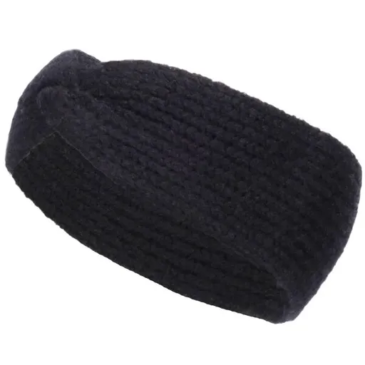 Willard ERLA Dámská pletená čelenka, černá, velikost
