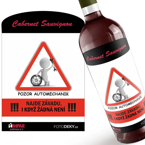 Víno Pozor automechanik (Druh Vína: Červené víno)
