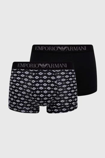 Boxerky Emporio Armani Underwear 2-pack pánské, černá barva, 111210 4R504