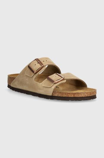 Nubukové pantofle Birkenstock Arizona hnědá barva, 352201