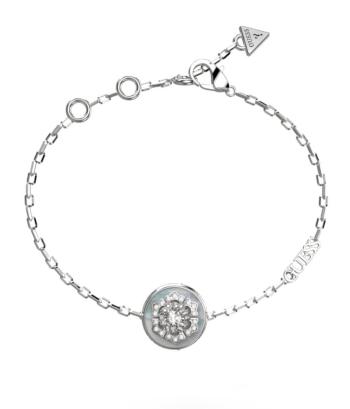 Guess Půvabný ocelový náramek La Fleur JUBB04549JWRH 14,5 cm