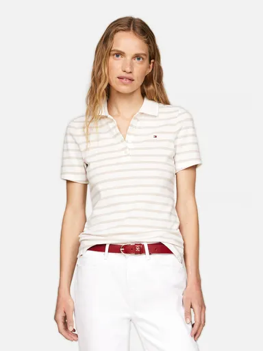 Tommy Hilfiger dámské bílo krémové polotričko WW0WW43226 XS