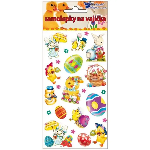 Samolepky velikonoční gelové 19 x 9 cm (797) obrázek 3