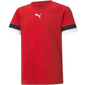 Puma TEAMRISE JERSEY TEE Dětské fotbalové triko, červená, velikost