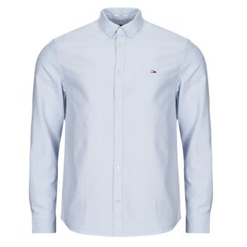 Tommy Jeans  TJM ENTRY REG OXFORD SHIRT  Košele s dlhým rukávom Modrá