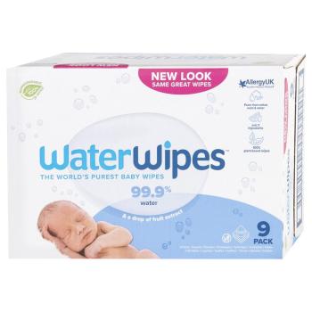 WATERWIPES 100% BIO odbouratené ubrousky 9 x 60 ks