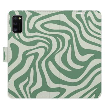 Flipové pouzdro iSaprio - Zebra Green 02 - Samsung Galaxy A41