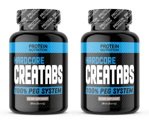 1+1 Zadarmo: Hardcore CreaTabs - Protein Nutrition 100 tbl. + 100 tbl.