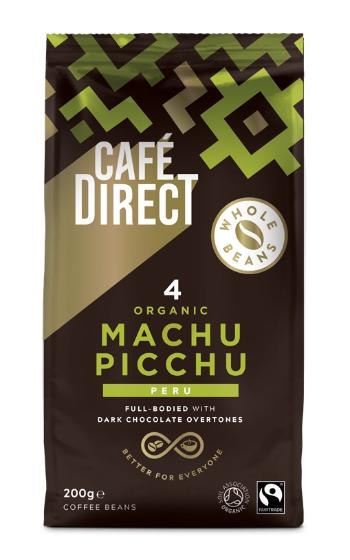 Cafédirect BIO Machu Picchu SCA 82 zrnková káva 200 g