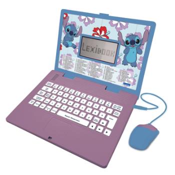 LEXIBOOK Disney Stitch dvojjazyčný notebook, angličtina a němčina