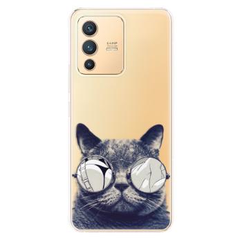 Odolné silikonové pouzdro iSaprio - Crazy Cat 01 - Vivo V23 5G