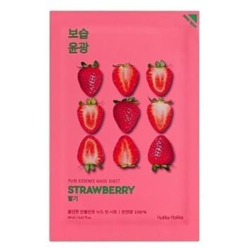 Holika Holika Osvěžující plátýnková maska s výtažky z jahod Strawberry (Pure Essence Mask Sheet) 20 ml