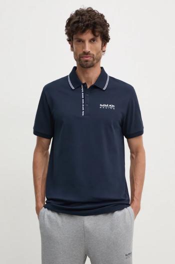 Polo tričko Red Bull Racing x Pepe Jeans tmavomodrá barva, s potiskem, RM540001