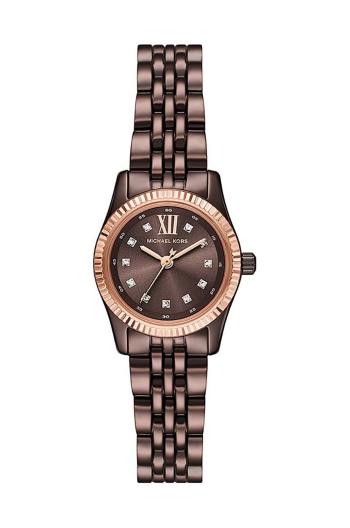 Hodinky Michael Kors hnědá barva, MK4844