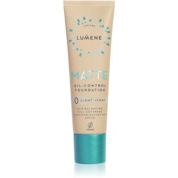 Lumene Matte Oil-Control matující make-up SPF 20 odstín 0 Light Ivory 30 ml