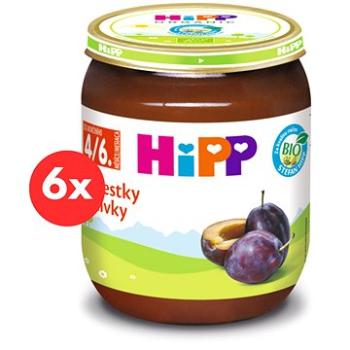 HiPP BIO Švestky od uk. 4. měsíce,  6 × 125 g (9062300401346)