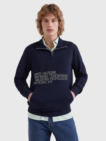 Tommy Hilfiger pánská modrá mikina Badged - XL (DW5)