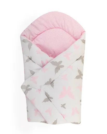 Bomimi Rychlozavinovačka soft oboustranná motýlci, růžová