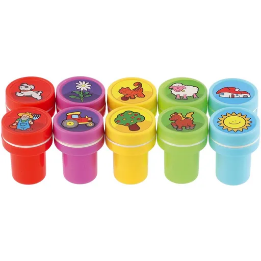 Teddies Razítka samotiskací Moje první zvířátka 10ks