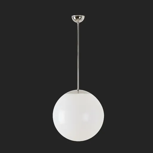 OSMONT ISI68865 ISIS P3 závěsné plastové svítidlo nerez leštěná / bílá IP40 4000 K 27W LED nouzové kombinované 1 h