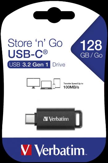 Verbatim USB flash disk, USB-C, 128GB, Store ,n, Go USB-C, černý, 49459, pro archivaci dat