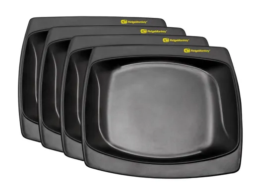 RidgeMonkey Sada talířů DLX Standard Plate Four Pack 4ks,RidgeMonkey Sada talířů DLX Standard Plate Four Pack 4ks