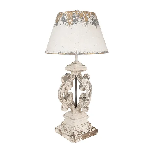 Béžová stolní lampa Brocante - Ø 40*79 cm E27/max 1*60W 5LMC0032