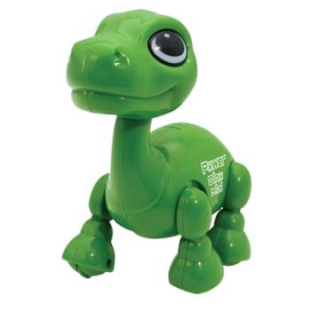 LEXIBOOK Power Puppy Mini - Dino robot se světelnými a zvukovými efekty, povely pro tleskání, opakování hlasu