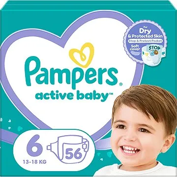 PAMPERS Active Baby vel. 6 (56 ks), 13–18 kg (8001090950130)