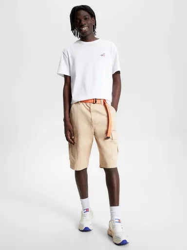 Tommy Jeans pánské bílé triko SIGNATURE DM0DM16841 L