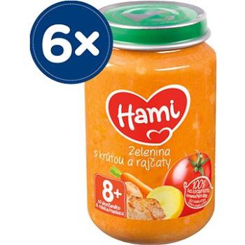 Hami Zelenina s krůtou a rajčaty 6× 200 g (8590340173059)