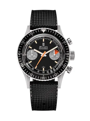 Nivada Grenchen Chronomaster Orange Boy SL Inter. Bezel - Manual - Rubber tropic