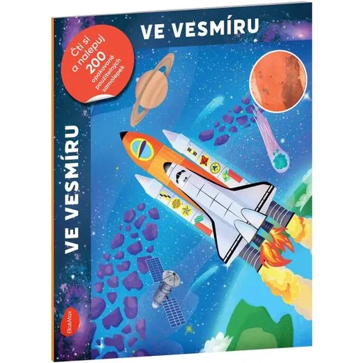 ELLA & MAX VE VESMÍRU Kniha se samolepkami, mix, velikost