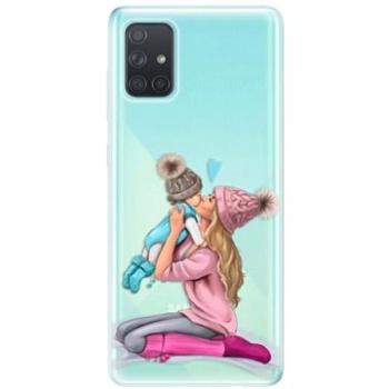 iSaprio Kissing Mom - Blond and Boy pro Samsung Galaxy A71 (kmbloboy-TPU3_A71)