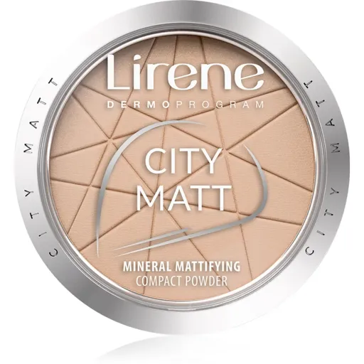 Lirene City Matt matující pudr odstín 03 Beige 9 g